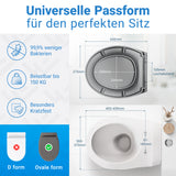 Oval Grau Anthrazit