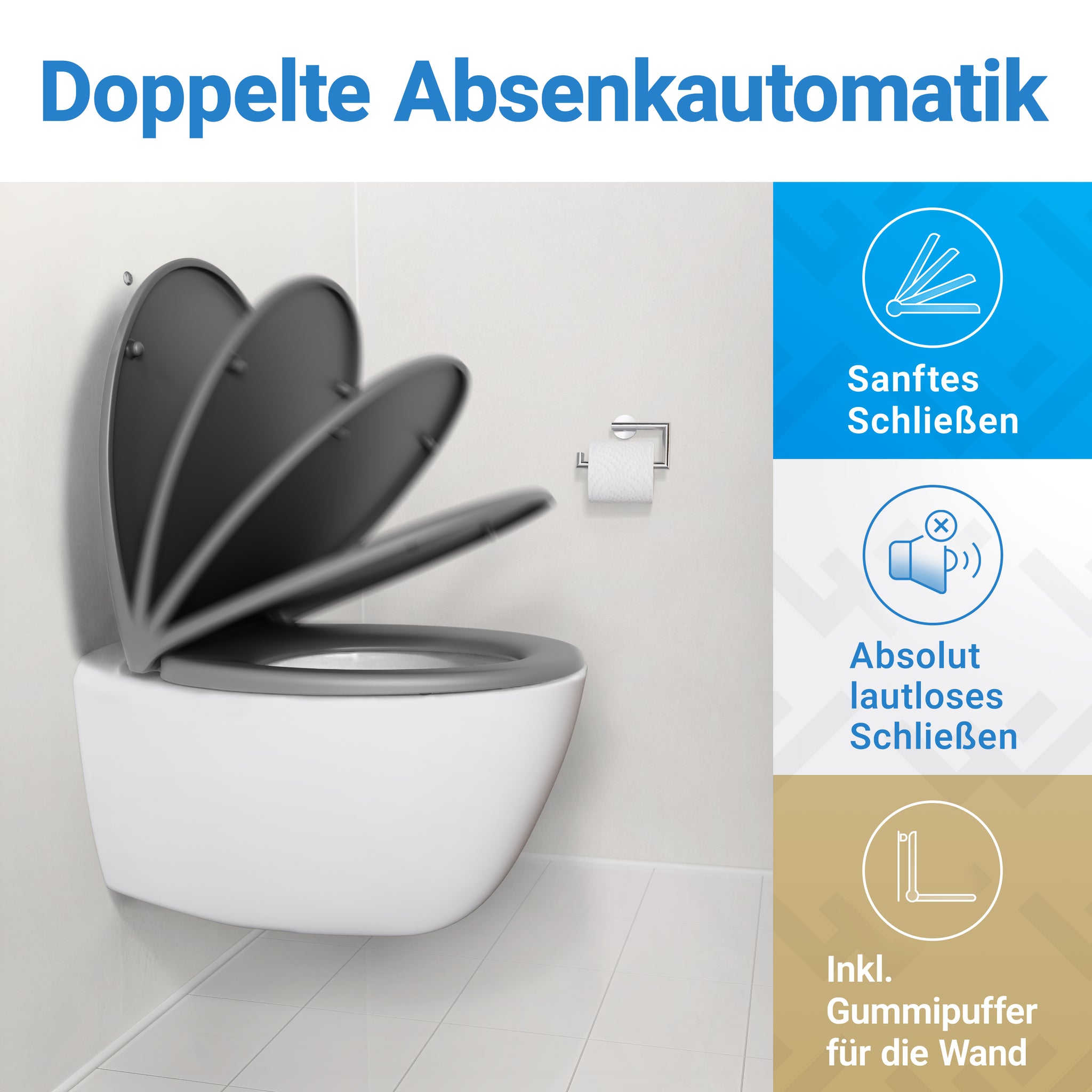 Oval Grau Anthrazit