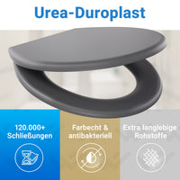 Oval Grau Anthrazit
