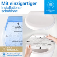 WC-Deckel Oval mit Absenkautomatik