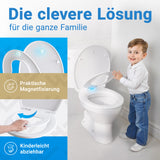 WC-Deckel Oval Familiensitz mit Absenkautomatik