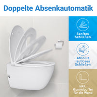 WC-Deckel Oval Familiensitz mit Absenkautomatik