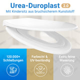 WC-Deckel Oval Familiensitz mit Absenkautomatik