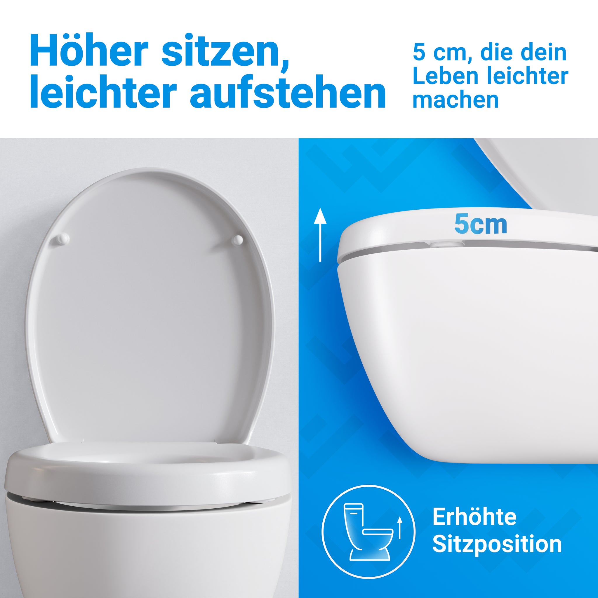 Toilettensitzerhöhung [5 cm]