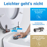 WC-Deckel mit Absenkautomatik