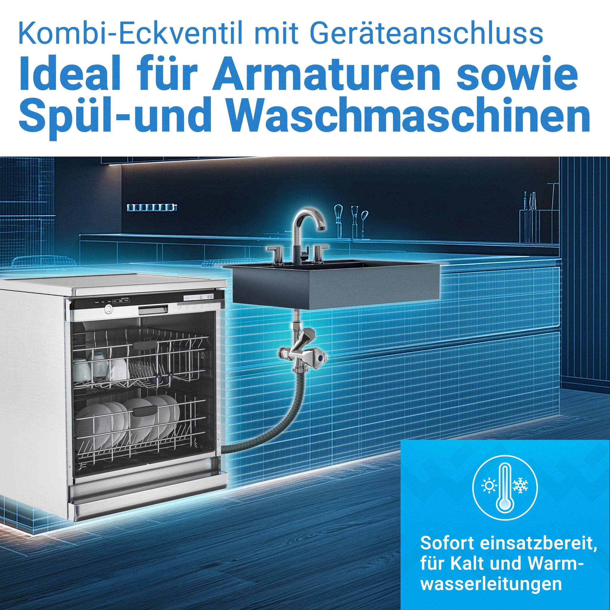 Kombi-Eckventil