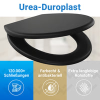 Oval Schwarz Matt