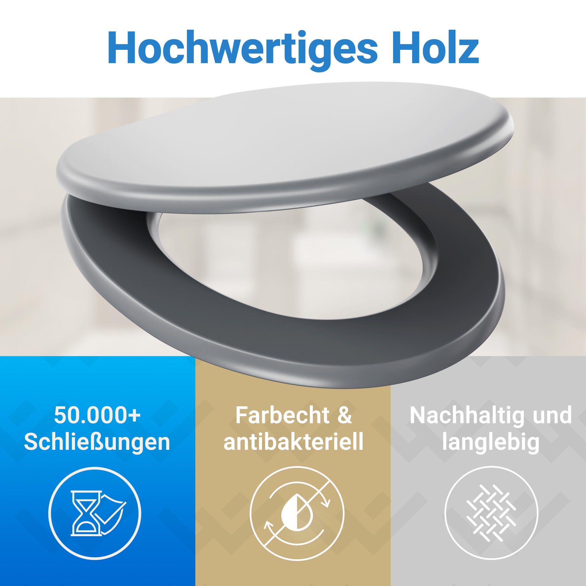 WC-Deckel mit Absenkautomatik