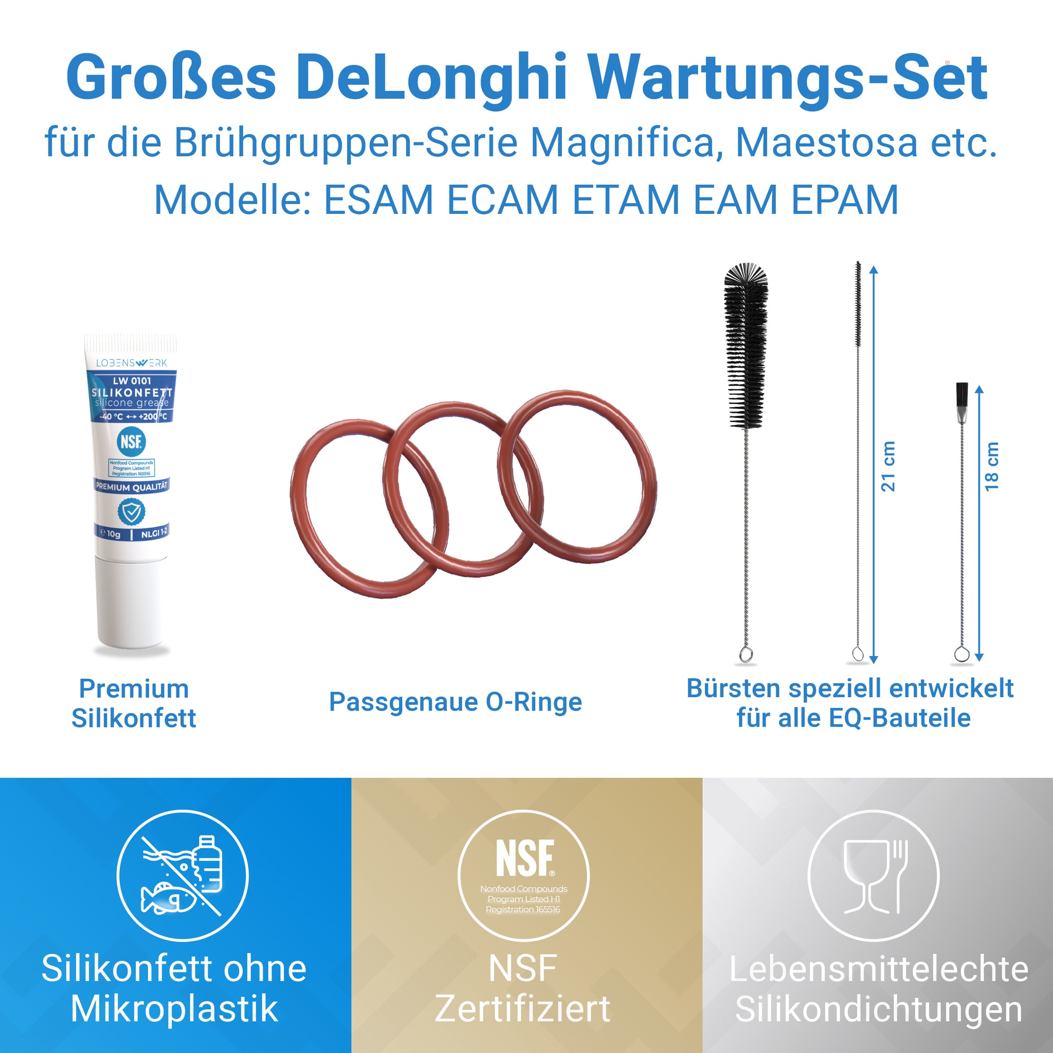 Pflegeset für DeLonghi Kaffeevollautomaten