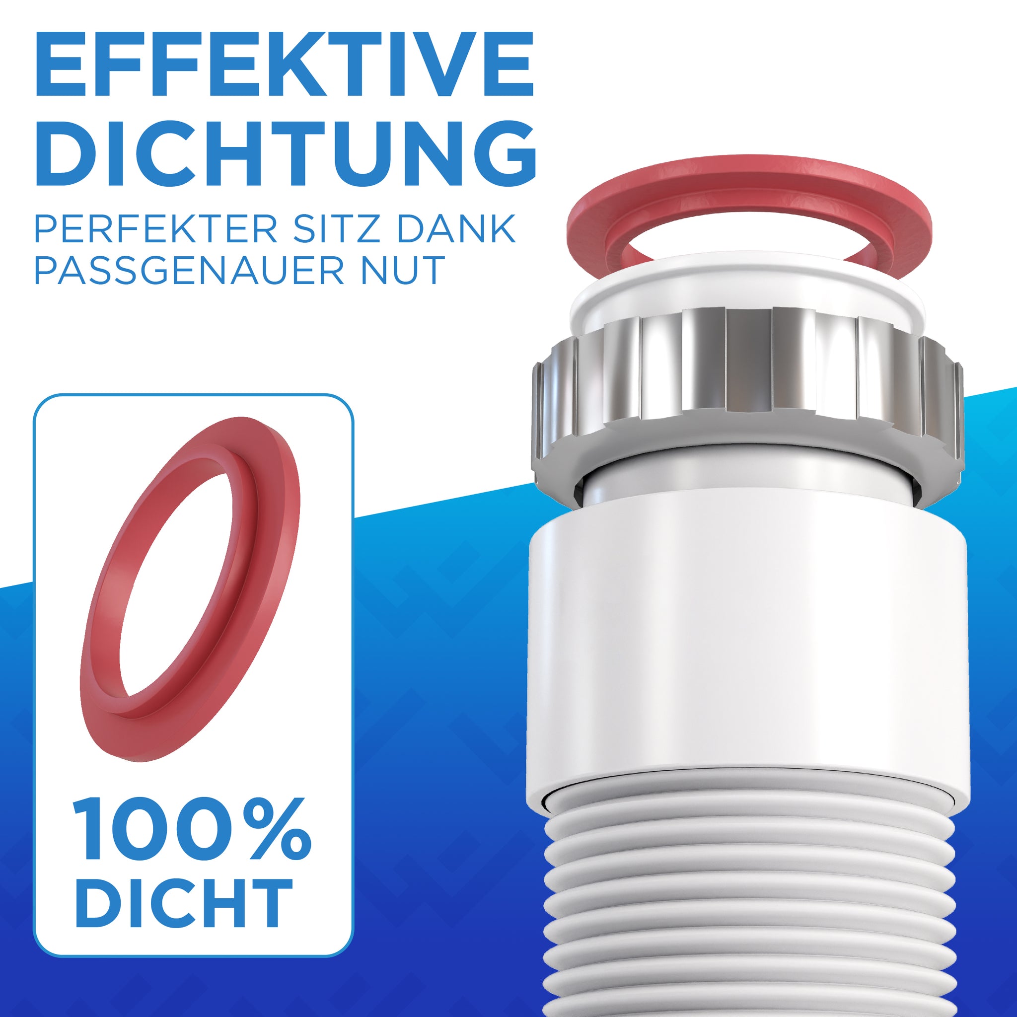 Flexibler Siphon für das Bad