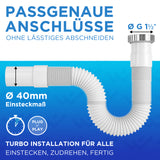 Flexibler Siphon für Küchenspüle