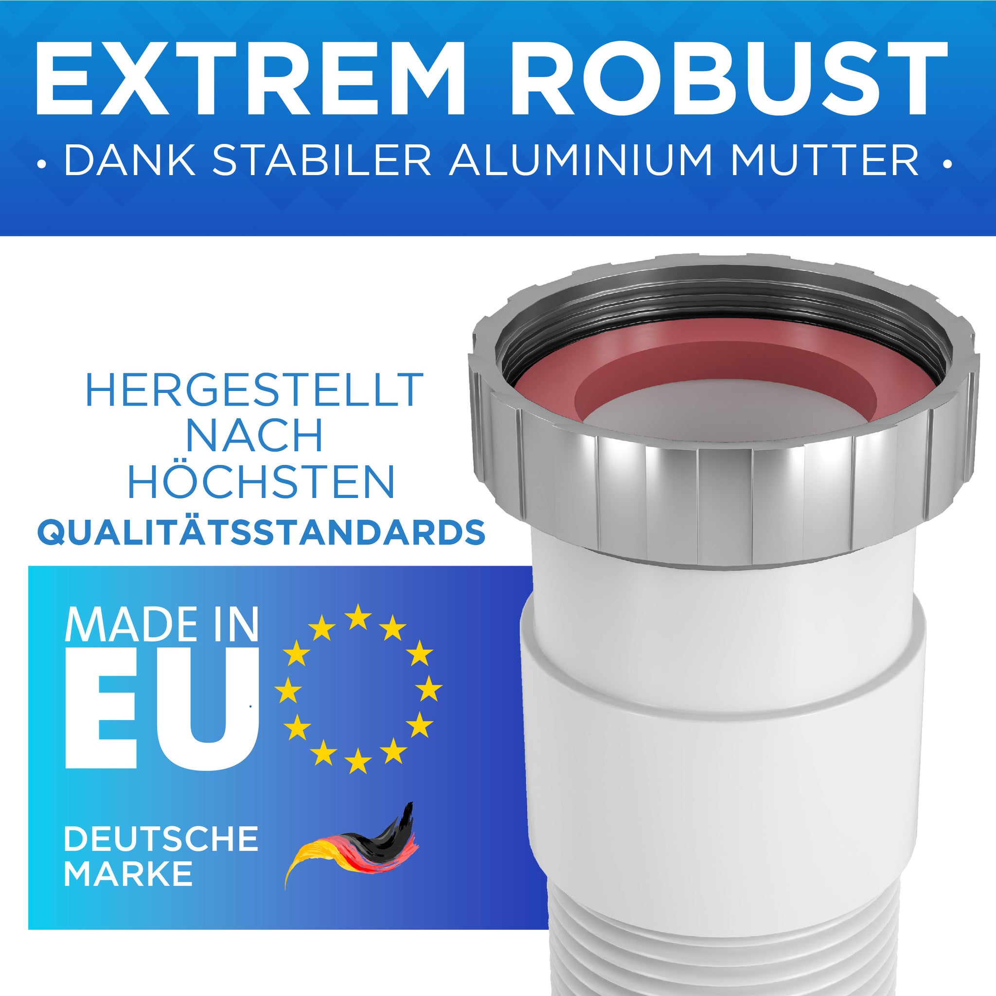 Flexibler Siphon für Küchenspüle