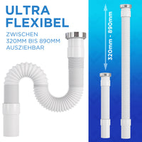 Flexibler Siphon für Küchenspüle