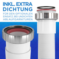 Flexibler Siphon für Küchenspüle