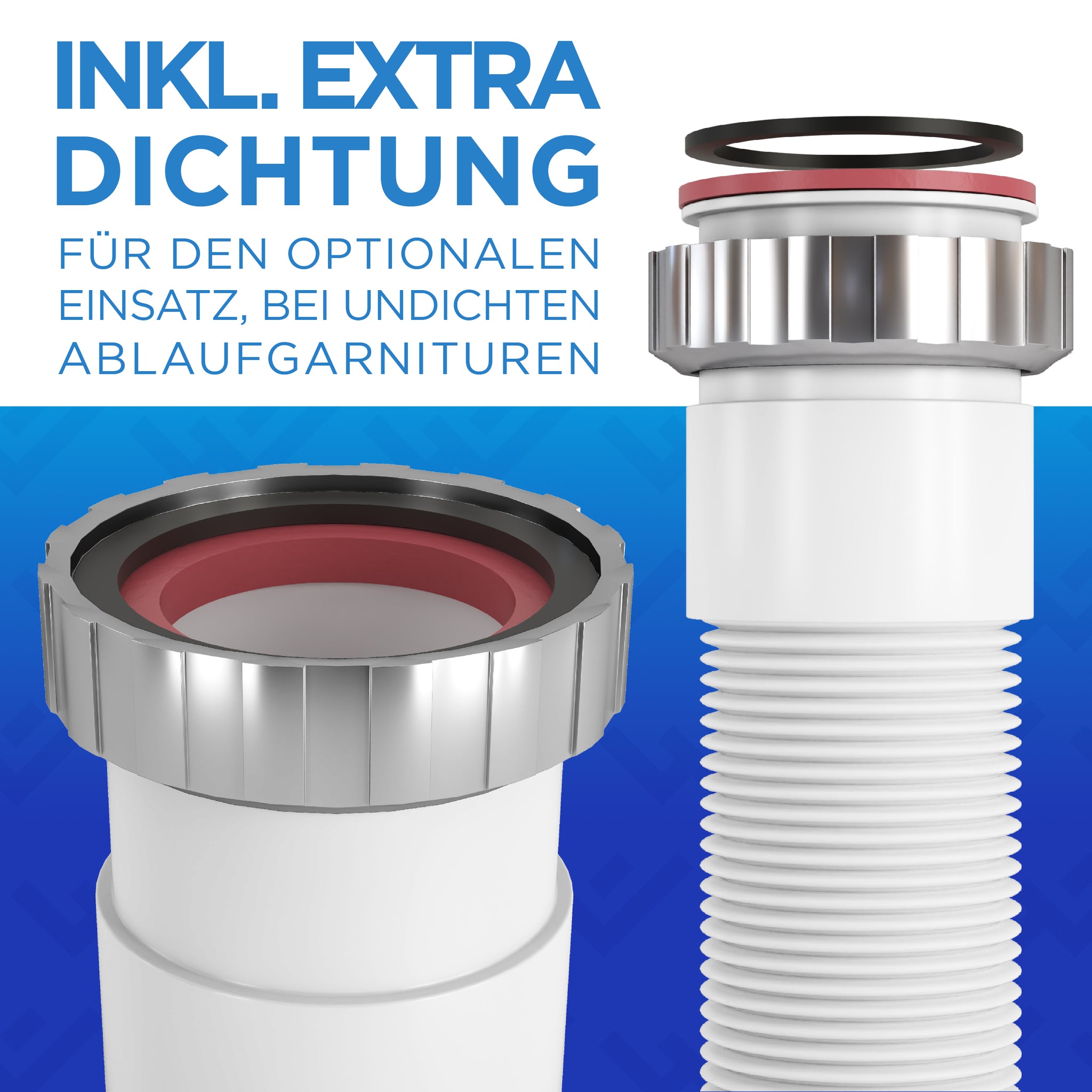 Flexibler Siphon für Küchenspüle